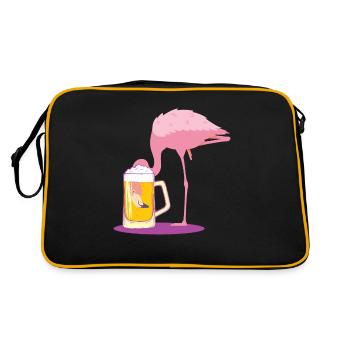 Costume de flamingo costume de carnaval carnaval - Sac Retro - noir/or - Dos