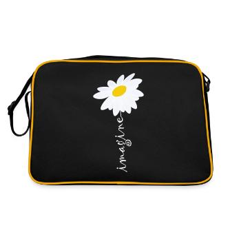 Imagine Daisy Flower - Retro Bag - black/gold - Back