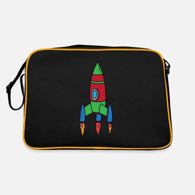 Rocket Space Shuttle Spaceship Astronaut Space Retro Bag