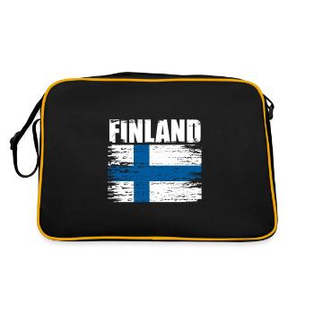 Finlande - Sac Retro - noir/or - Dos