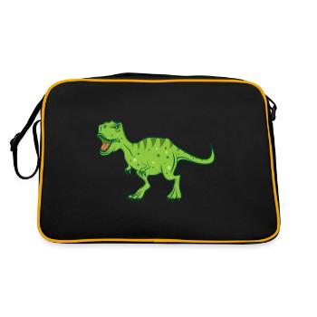 Dinosaur Party Tyrannosaurus Rex Dino Gift - Retro Bag - black/gold - Back