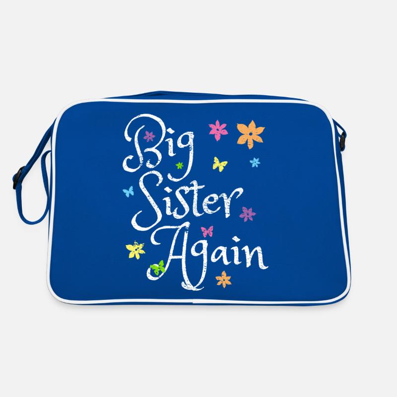 Annonce de bébé grande soeur Sac Retro