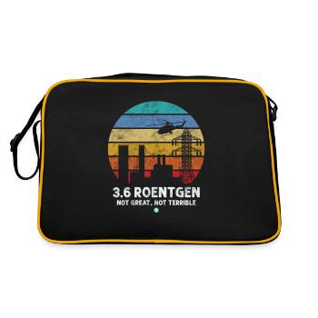 3.6. Roentgen Pas génial Pas terrible Idée cadeau - Sac Retro - noir/or - Dos