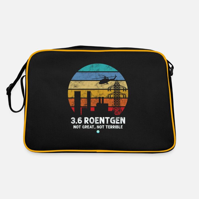3.6. Roentgen Not Great Not Terrible Geschenk Idee Retro Tasche