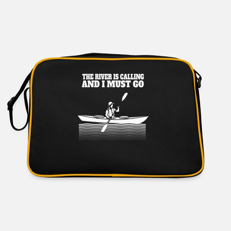 Canoe Kayak Canoeing Canoe Gift - Retro Bag - black/gold