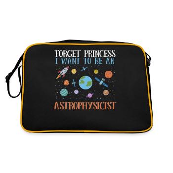 Oubliez Princesse - Je vais être astrophysicien - Sac Retro - noir/or - Dos