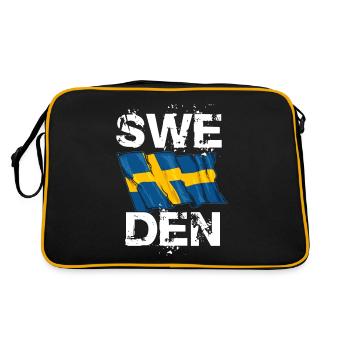 Sweden - Retro Bag - black/gold - Back