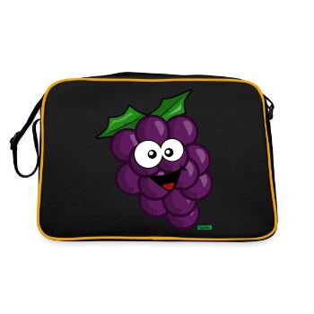 Raisins Riant HARIZ Fruits Enfants Doux - Sac Retro - noir/or - Dos