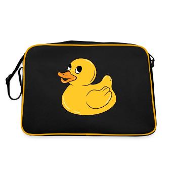 Rubber duck rubber duck duck Funny - Retro Bag - black/gold - Back