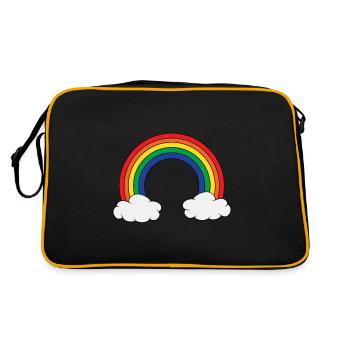LGBT Pride Rainbow LGB Pride Lesbienne gay - Sac Retro - noir/or - Dos