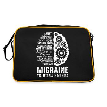 Migraine - Everything in my head headache - Retro Bag - black/gold - Back