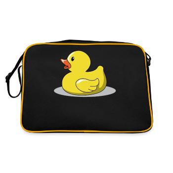 Rubber duck rubber duck duck Funny - Retro Bag - black/gold - Back