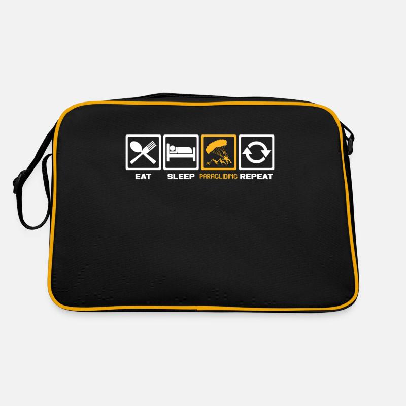 Gleitschirmfliegen Retro Tasche