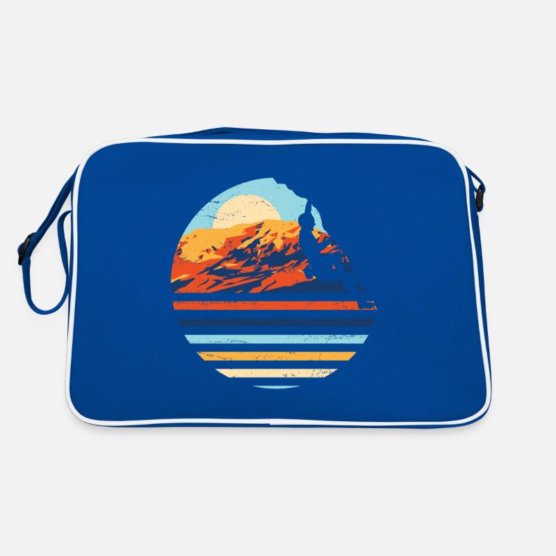 Minimalistisches Klettern Bouldern Geschenkdesign Retro Tasche