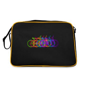 Vélos multicolores roues - Sac Retro - noir/or - Dos