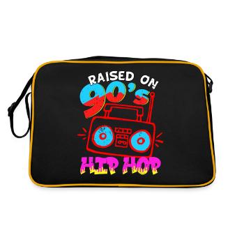 Elevé sur le hip hop des années 90 - Sac Retro - noir/or - Dos