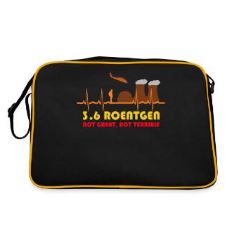 3.6. Roentgen Not Great Not Terrible 3.6 Röntgen - Retro Tasche - Schwarz/Gold - Hinten