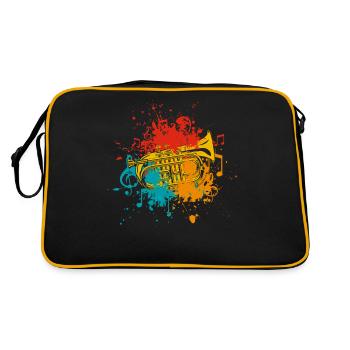 Trompette - Sac Retro - noir/or - Dos