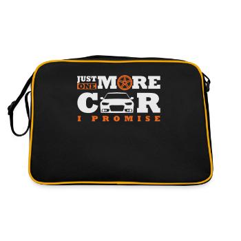 Car Auto Tuning Tuner Sports Car Engine PS Gift - Retro Bag - black/gold - Back
