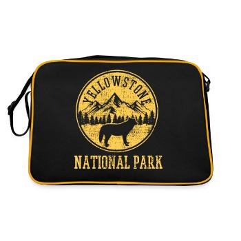 Yellowstone National Park - Retro Bag - black/gold - Back
