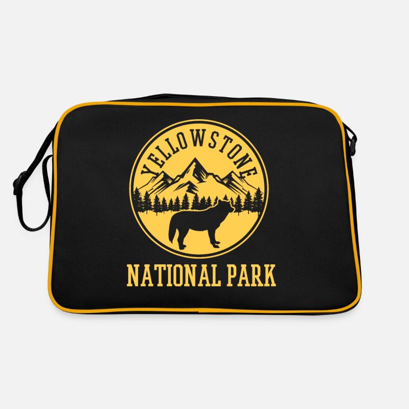 Yellowstone - Retro Tasche - Schwarz/Gold