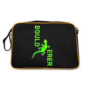 bouldering - Retro Bag - black/gold - Back