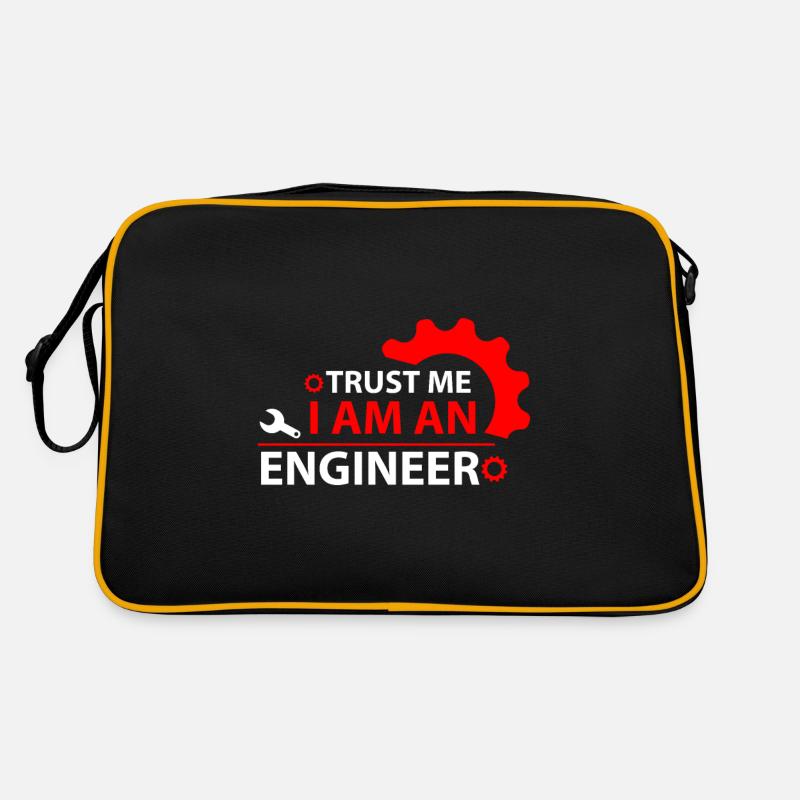 Trust Me I Am An Engineer Vol 2 - Retro Bag - black/gold