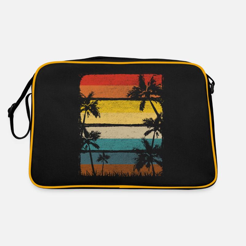 Beach Vacation Sun Palms Retro Vintage Gift Retro Bag