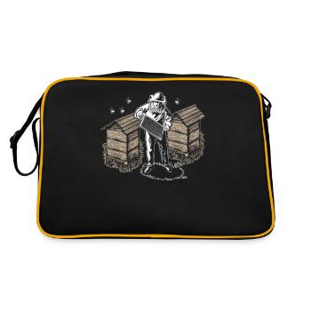 Beekeeper bees whisperer - Retro Bag - black/gold - Back