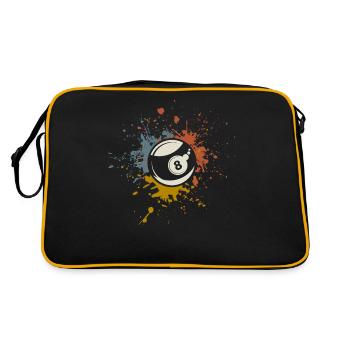 Billard - Retro Tasche - Schwarz/Gold - Hinten