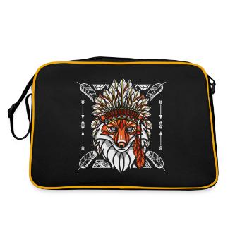 Fox chaman indien - Sac Retro - noir/or - Dos