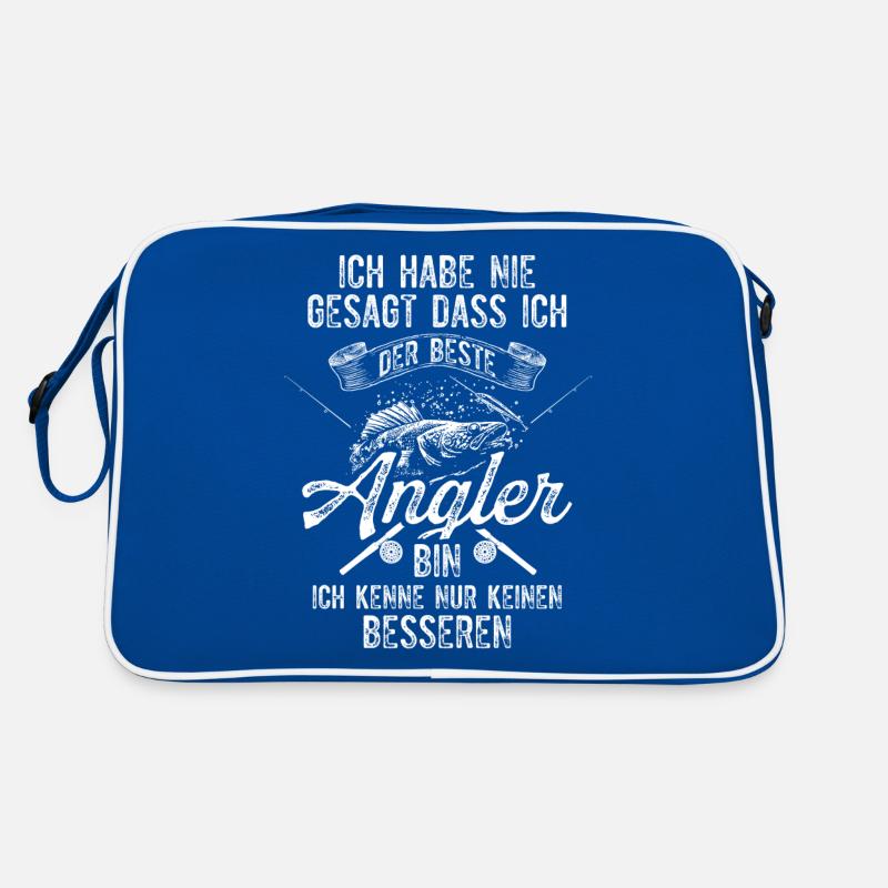 Der Beste Angler - Lustiger Spruch Retro Tasche