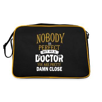 Médecin médecin chirurgien chirurgien cadeau - Sac Retro - noir/or - Dos