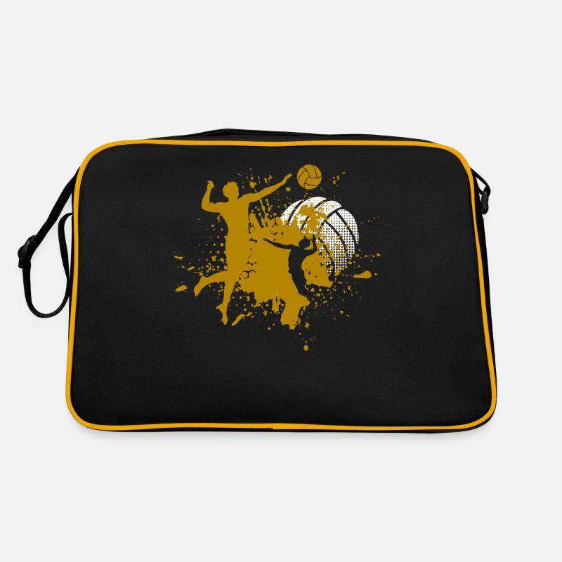 Volley-ball - Sac Retro - noir/or
