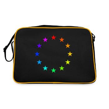 Rainbow Europe LGBT - Sac Retro - noir/or - Dos