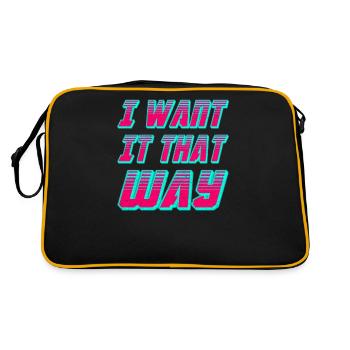 I Want It That Way - Backstreet at My Heart - Retro Bag - black/gold - Back