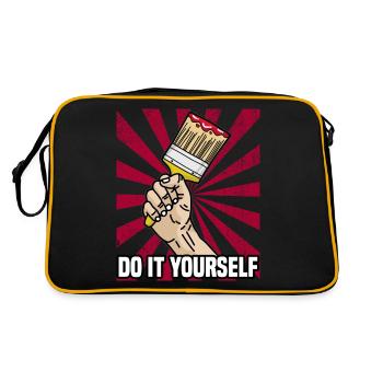 DO IT YOURSELF Painter and Lakierer Hobby Brush - Retro Bag - black/gold - Back
