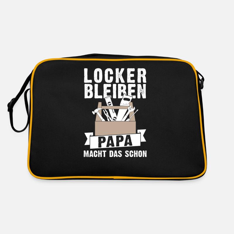 Locker bleiben Papa macht das schon Retro Tasche