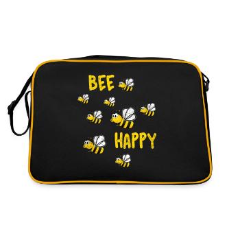 Abeille Abeilles Heureux Abeilles - Sac Retro - noir/or - Dos