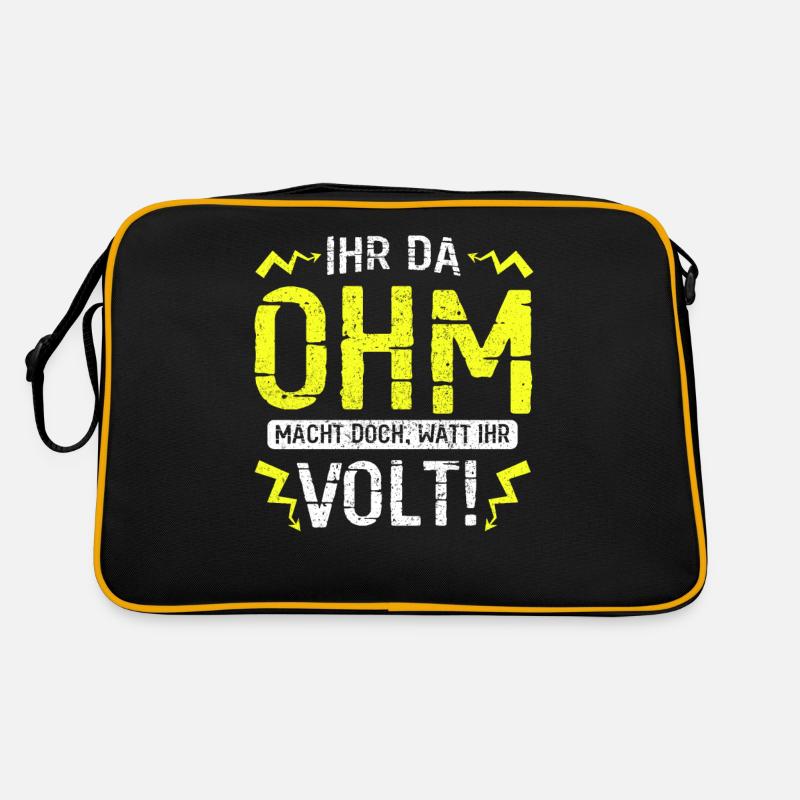 Elektriker Elektroniker Elektronik · Watt Volt Retro Tasche