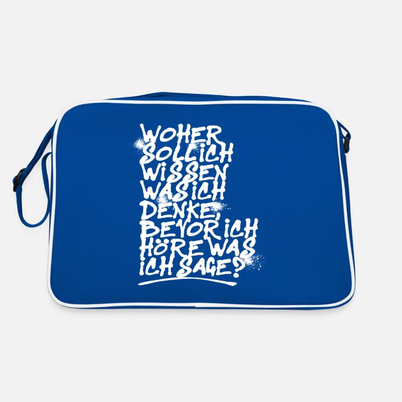 Savoir ce que je pense avant de le dire Sac Retro