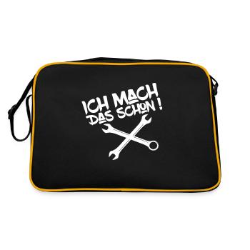 Car Screwdriver Car Mechanic Tuning Car Car Car - Retro Bag - black/gold - Back