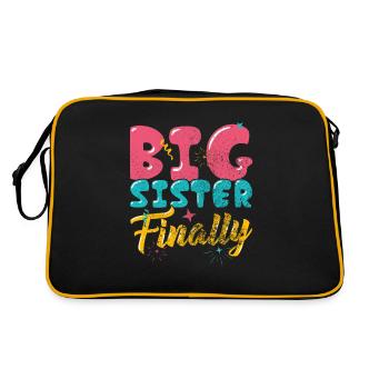 Pregnancy announcement - Retro Bag - black/gold - Back