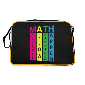math - Sac Retro - noir/or - Dos