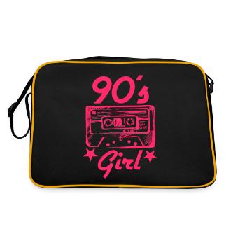 90s 90s Girl Retro 90s party - Sac Retro - noir/or - Dos