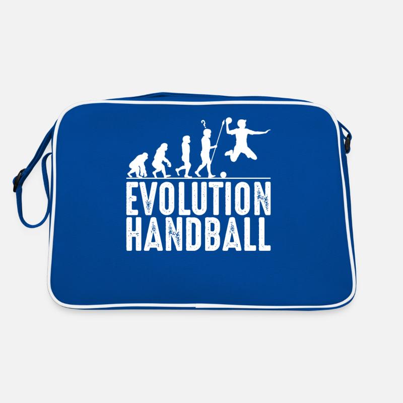 Handball Evolution Handballer Silhouette Geschenk Retro Tasche