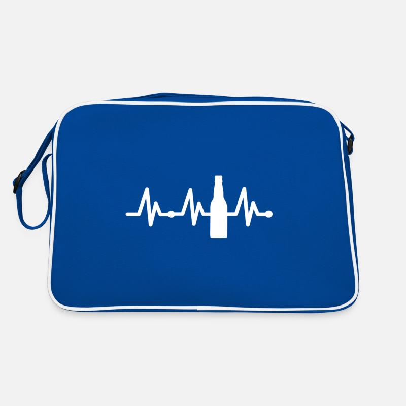 Bier Biertrinker Trinkteam Biersprüche Biergarten Retro Tasche