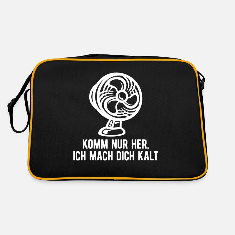 Lustiges Sommer Hitze Ventilator Retro Tasche