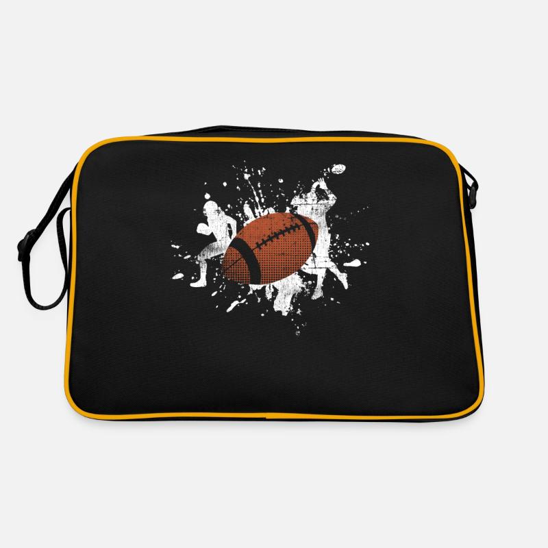 Rugby - Retro Bag - black/gold