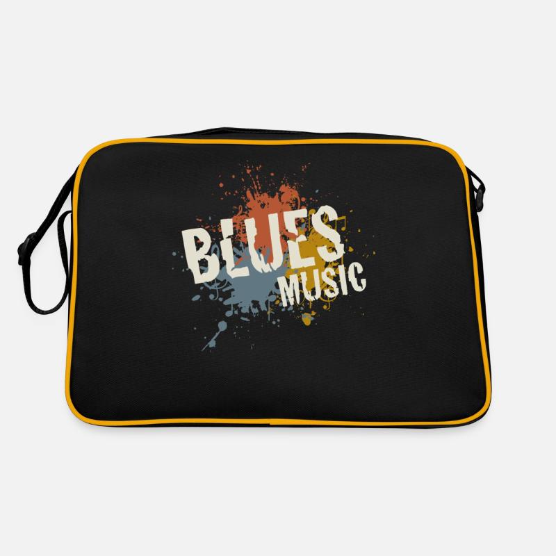 Blues - Sac Retro - noir/or